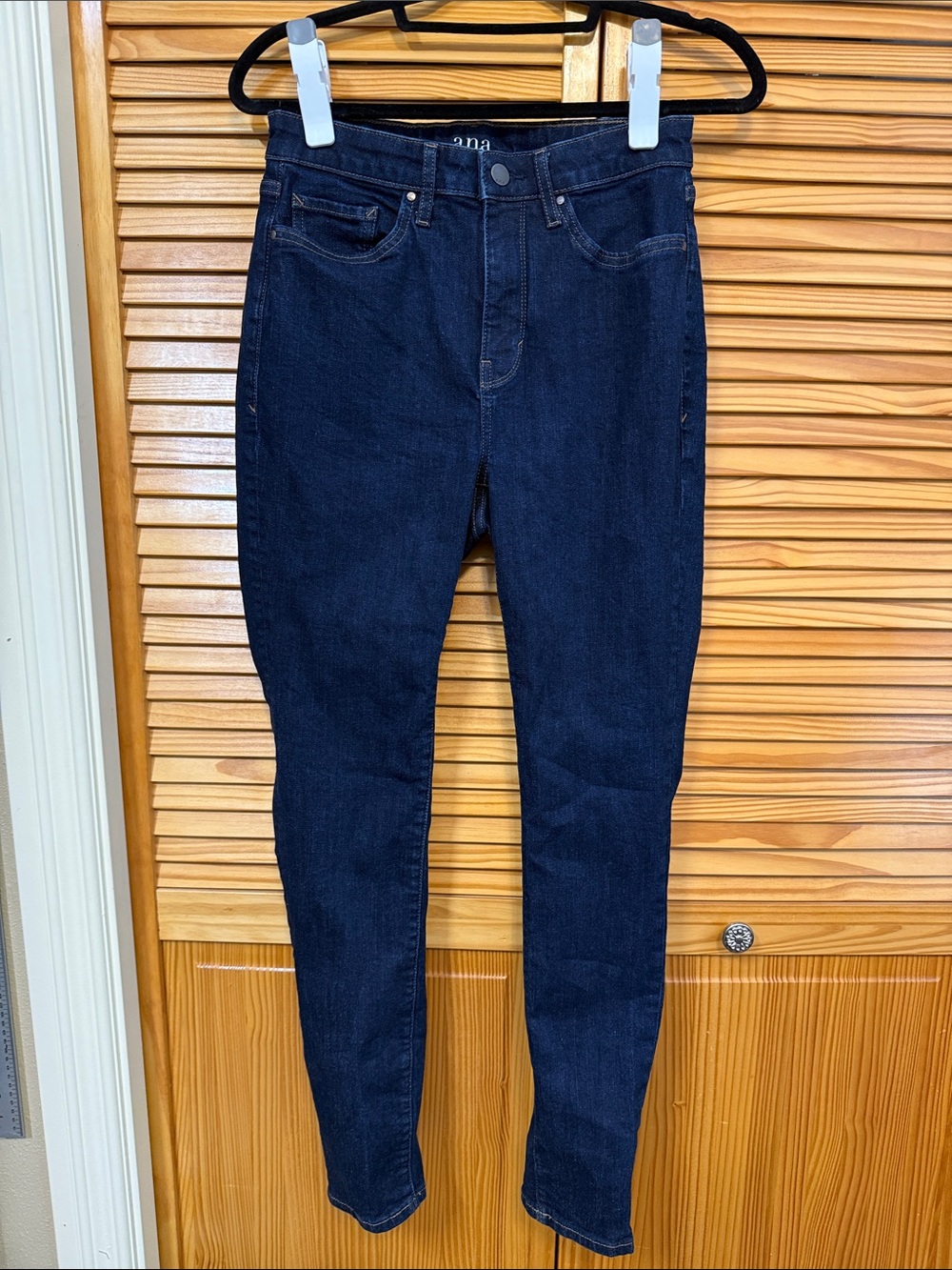 a.n.a High-Rise Dark Blue Skinny Jeans